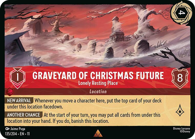 0135 Graveyard of Christmas Future - Lonely Resting Place Rare Winterspell