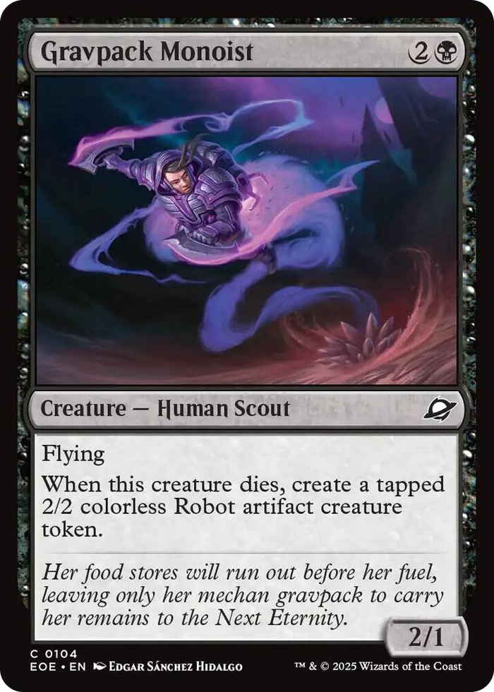 Gravpack Monoist #104 C - Edge of Eternities Pokemon card