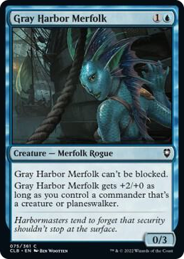 0075 Gray Harbor Merfolk C Commander Legends: Battle for Baldur's Gate