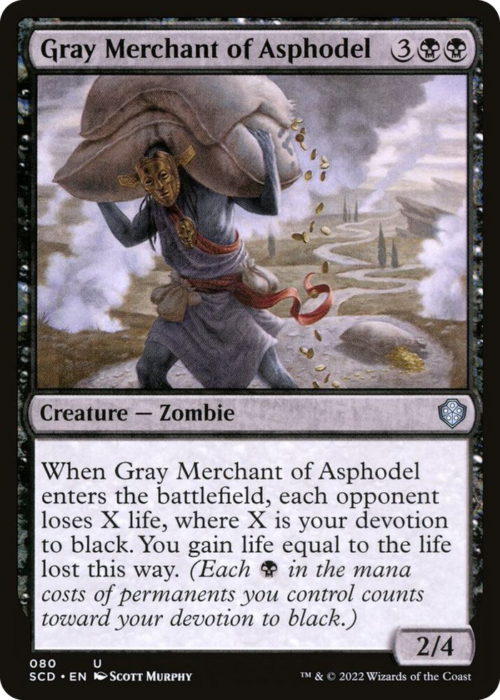 Gray Merchant of Asphodel #80 U - Starter Commander Decks Pokemon card