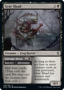 0129 Gray Slaad C Commander Legends: Battle for Baldur's Gate