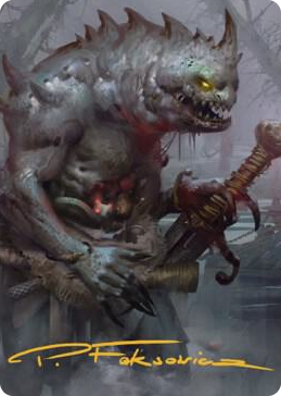 0015 Gray Slaad Art Card (Gold-Stamped Signature) S Art Series: Commander Legends: Battle for Baldur's Gate