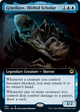 0367 Grazilaxx, Illithid Scholar (Extended Art) R Adventures in the Forgotten Realms