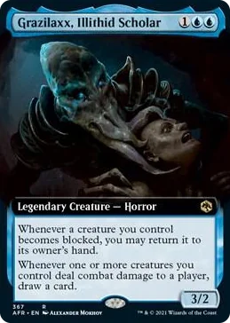0367 Grazilaxx, Illithid Scholar (Extended Art) R Adventures in the Forgotten Realms