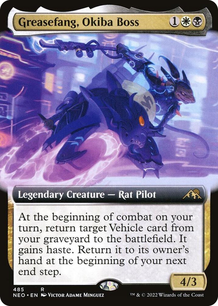 0485 Greasefang, Okiba Boss (Extended Art) R Kamigawa: Neon Dynasty