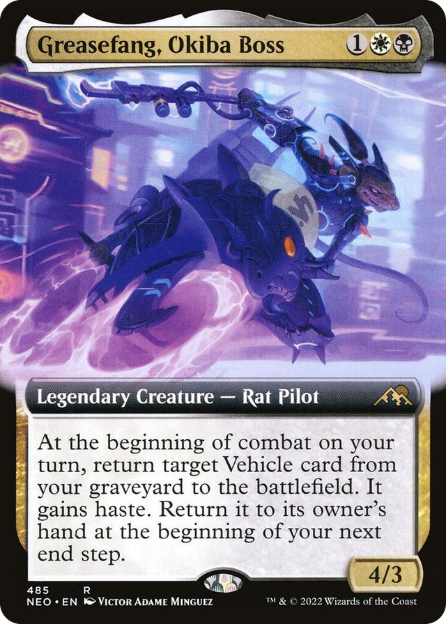 0485 Greasefang, Okiba Boss (Extended Art) R Kamigawa: Neon Dynasty