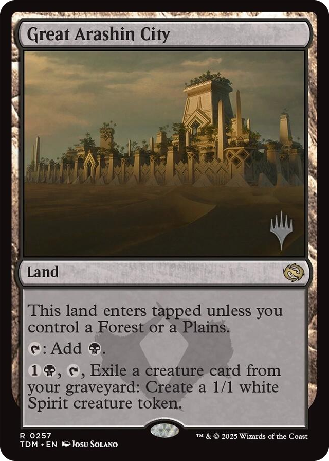 Great Arashin City #257 R - Promo Pack: Tarkir: Dragonstorm Pokemon card