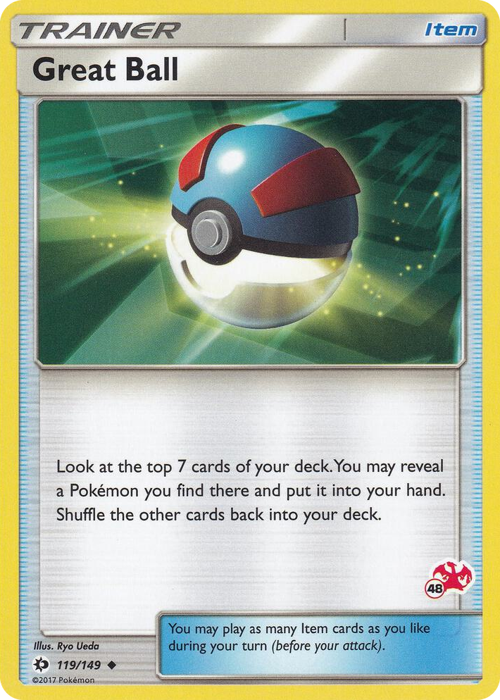 0119 Great Ball - 119/149 (#48 Charizard Stamped) Promo Battle Academy