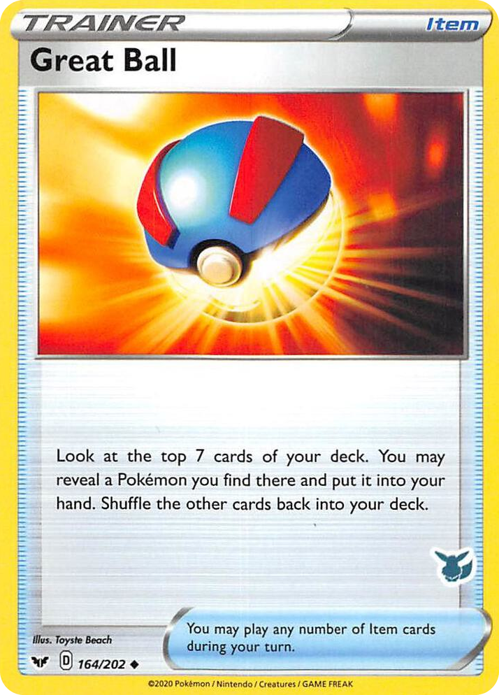 0164 Great Ball - 164/202 (Eevee Stamped) Promo Battle Academy 2022