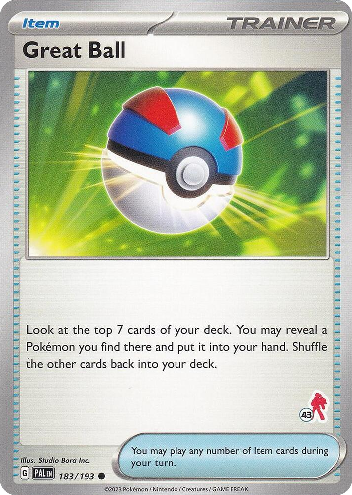 0183 Great Ball - Armarouge 43 Common Battle Academy 2024