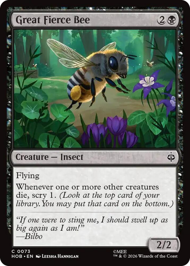 0073 Great Fierce Bee C The Hobbit