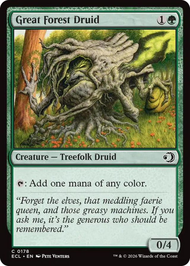 0178 Great Forest Druid C Lorwyn Eclipsed