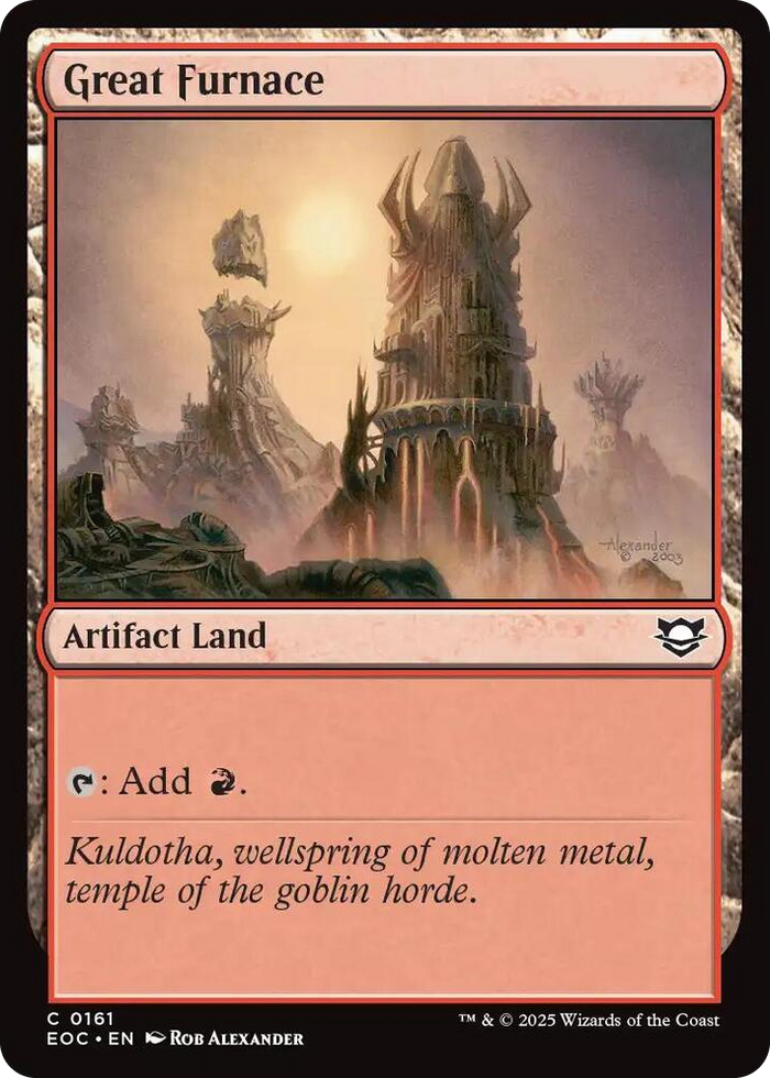 Great Furnace #161 C - Commander: Edge of Eternities Pokemon card