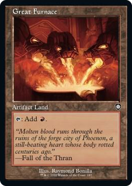 0187 Great Furnace (Retro Frame) C Commander: The Brothers' War