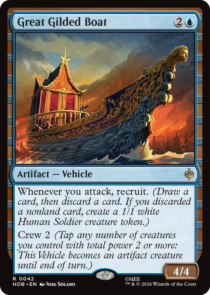 Great Gilded Boat #42 R - The Hobbit Pokemon card