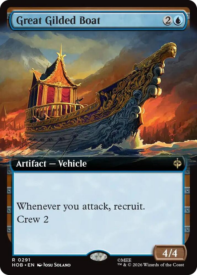 0291 Great Gilded Boat (Extended Art) R The Hobbit