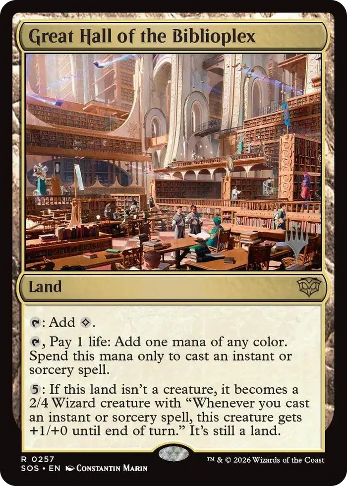 0257 Great Hall of the Biblioplex R Promo Pack: Secrets of Strixhaven