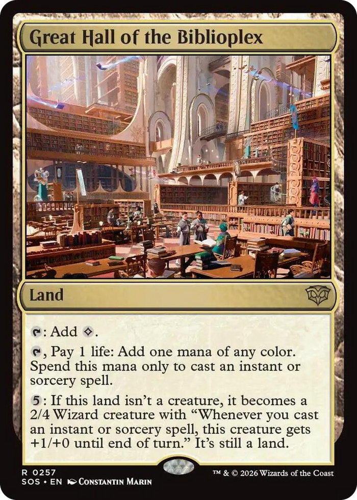 Great Hall of the Biblioplex #257 R - Secrets of Strixhaven Pokemon card