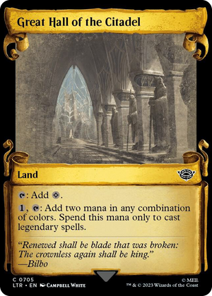 0705 Great Hall of the Citadel (Showcase Scrolls) C Universes Beyond: The Lord of the Rings: Tales of Middle-earth