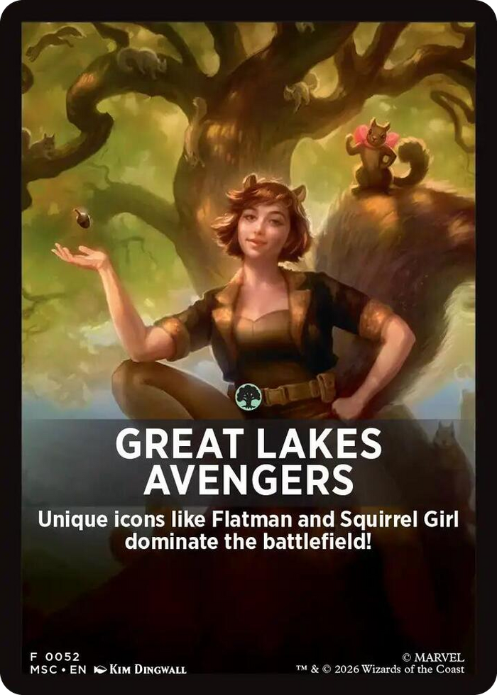 Great Lakes Avengers Theme Card #52 T - Commander: Marvel Super Heroes Pokemon card