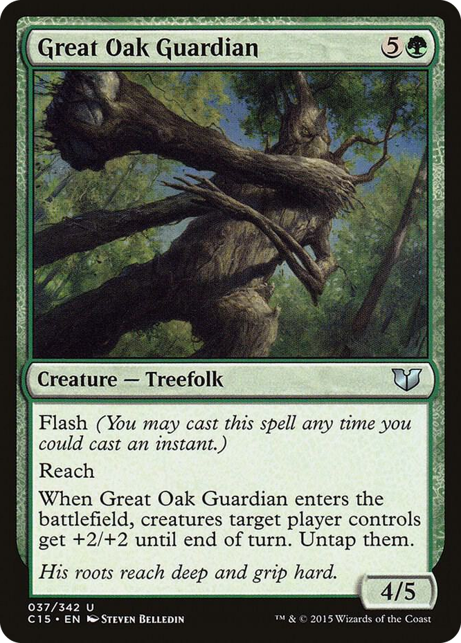 Great Oak Guardian #37 U - Commander 2015 Pokemon card