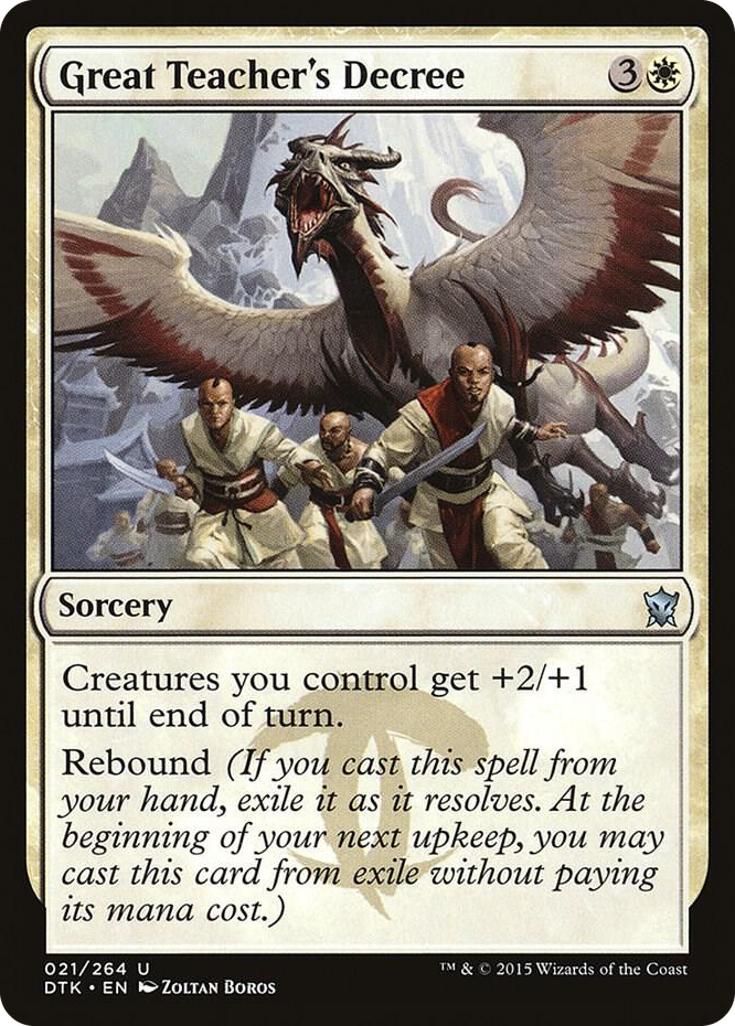 0021 Great Teacher's Decree U Dragons of Tarkir