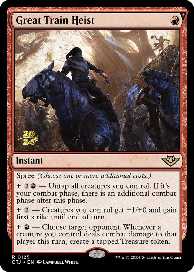 0125 Great Train Heist R Prerelease Cards
