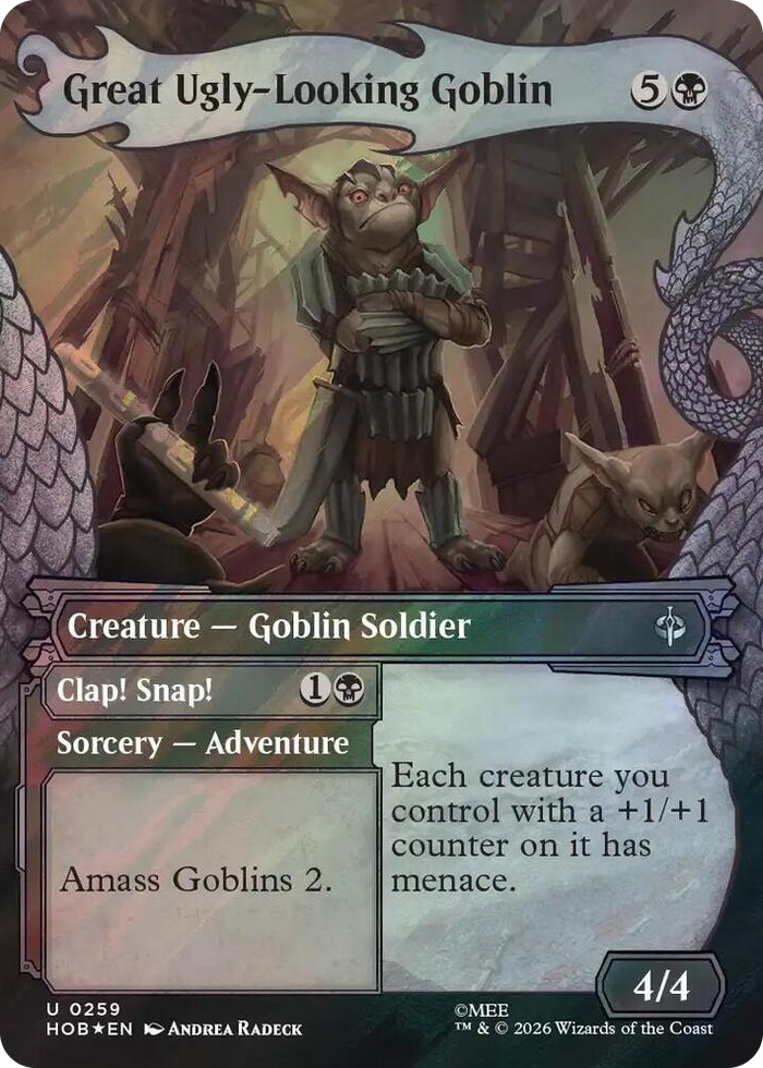 Great Ugly-Looking Goblin (Showcase) (Surge Foil) #259 U - The Hobbit Pokemon card