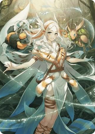 0076 Greater Auramancy Anime Art Card S Art Series: Wilds of Eldraine