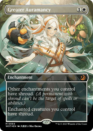 0084 Greater Auramancy (Anime Borderless) (Confetti Foil) M Wilds of Eldraine: Enchanting Tales