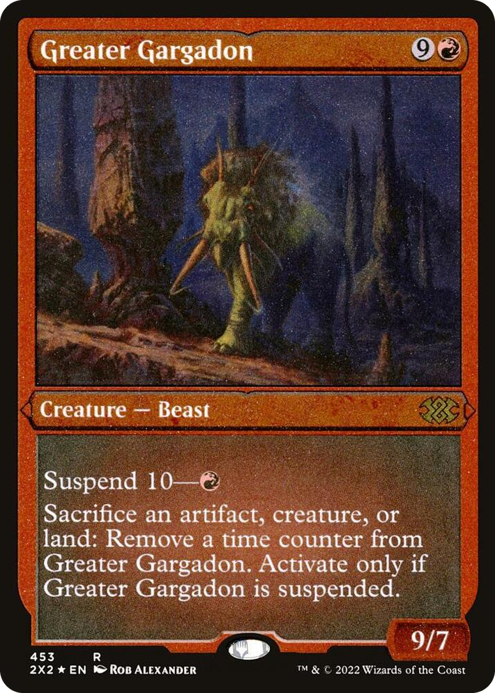 0453 Greater Gargadon (Foil Etched) R Double Masters 2022