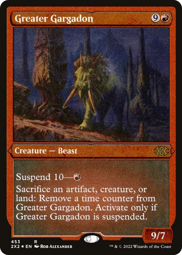 0453 Greater Gargadon (Foil Etched) R Double Masters 2022