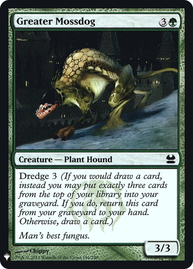 Greater Mossdog #146 C - The List Reprints Pokemon card