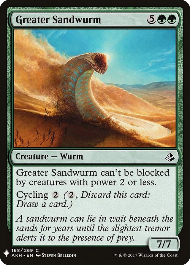 0168 Greater Sandwurm C The List Reprints