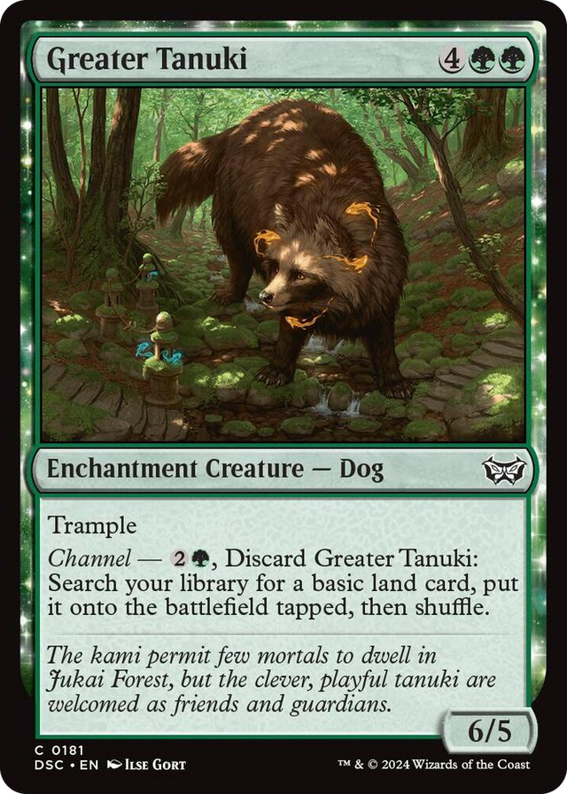 0181 Greater Tanuki C Commander: Duskmourn: House of Horror