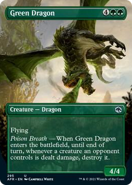 0295 Green Dragon (Borderless) U Adventures in the Forgotten Realms