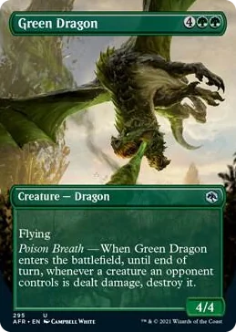 0295 Green Dragon (Borderless) U Adventures in the Forgotten Realms