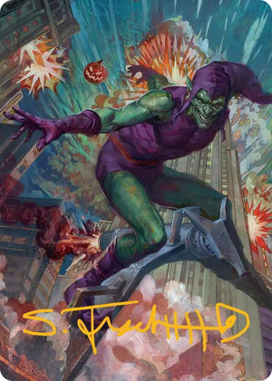 0026 Green Goblin Art Card (26/54) (Gold-Stamped Signature) S Art Series: Marvel's Spider-Man