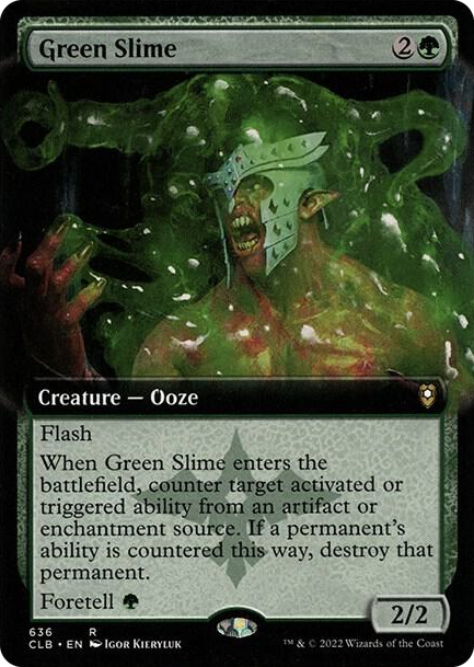 0636 Green Slime (Extended Art) R Commander Legends: Battle for Baldur's Gate
