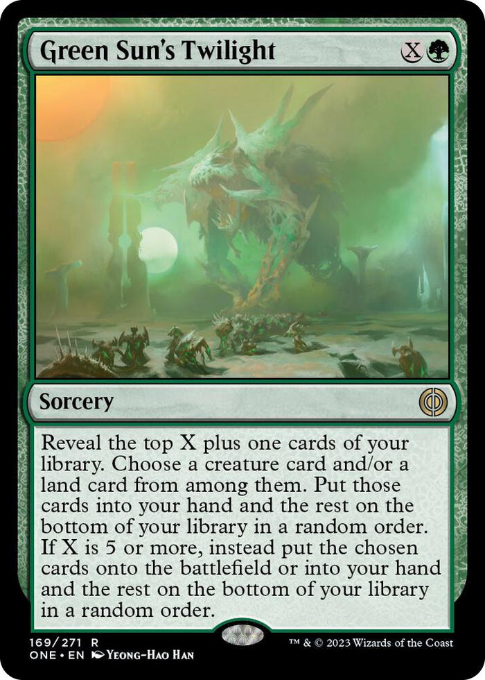Green Sun's Twilight #169 R - Phyrexia: All Will Be One Pokemon card