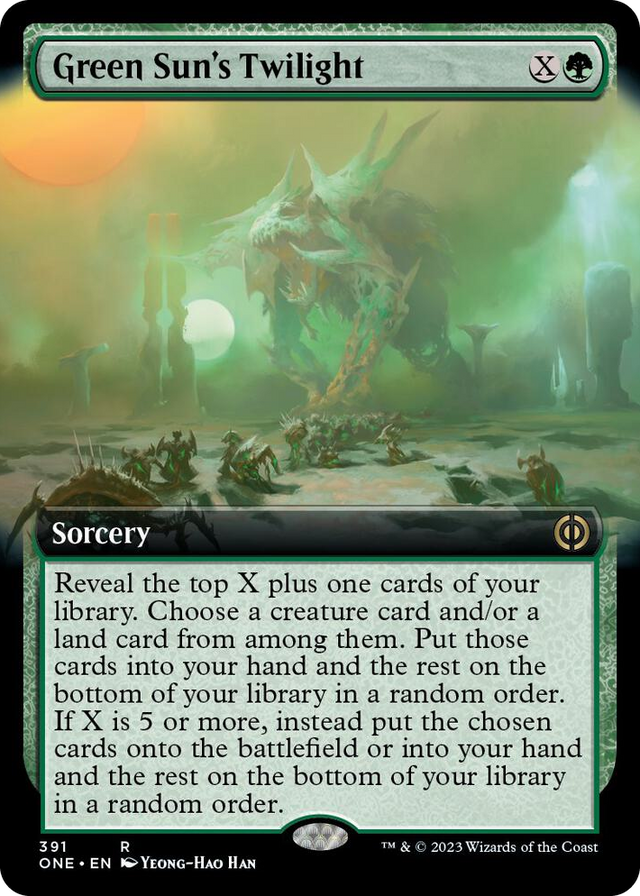 0391 Green Sun's Twilight (Extended Art) R Phyrexia: All Will Be One