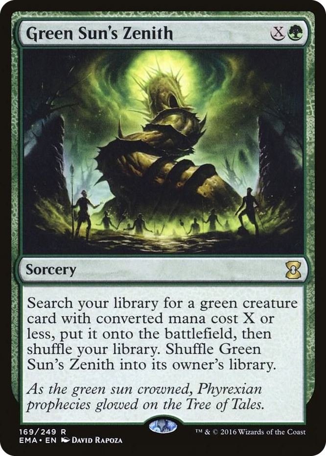 Green Sun's Zenith #169 R - Eternal Masters Pokemon card