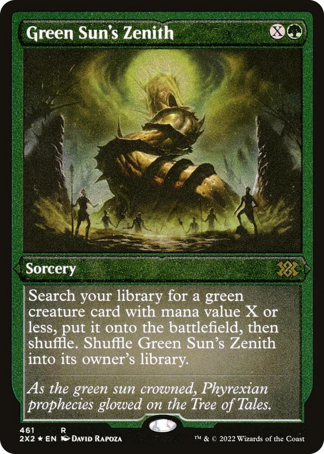 0461 Green Sun's Zenith (Foil Etched) R Double Masters 2022