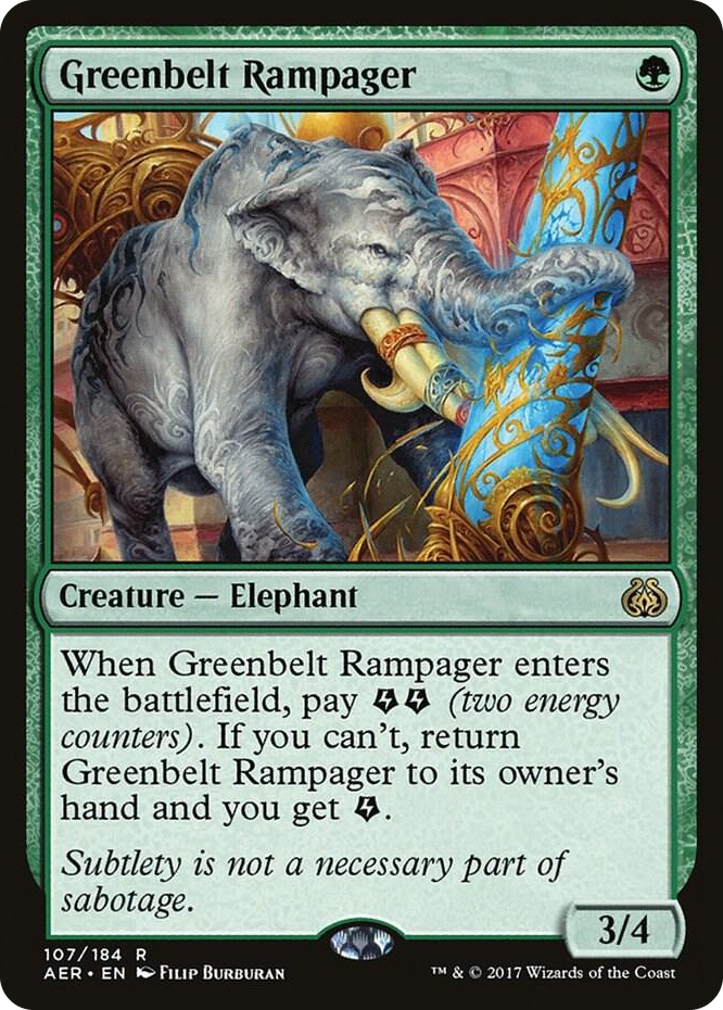 Greenbelt Rampager #107 R - Aether Revolt Pokemon card