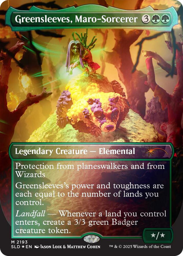 2193 Greensleeves, Maro-Sorcerer (Rainbow Foil) M Secret Lair Drop Series