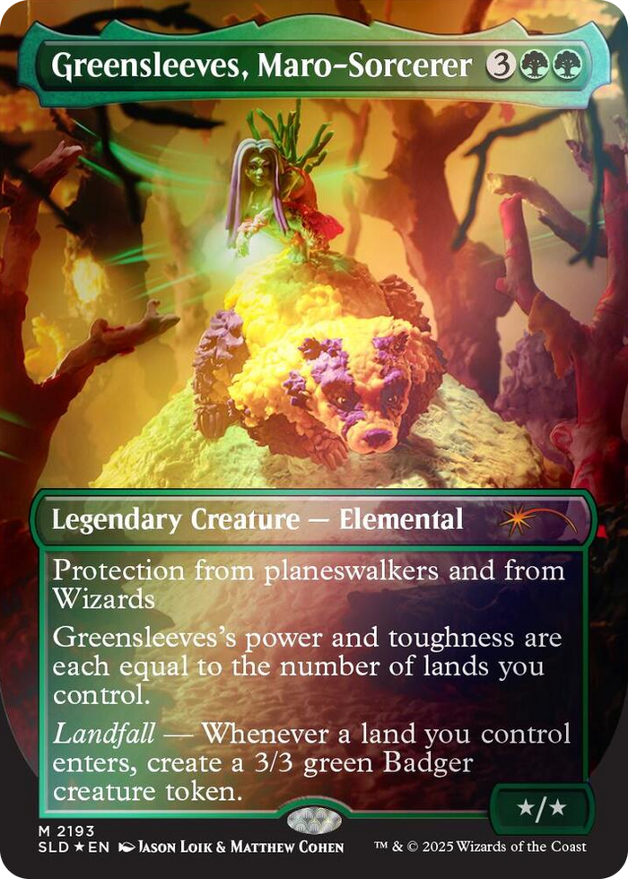Greensleeves, Maro-Sorcerer (Rainbow Foil) #2193 M - Secret Lair Drop Series Pokemon card