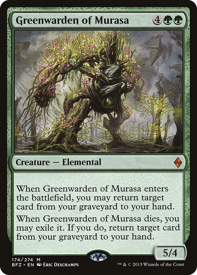 Greenwarden of Murasa #174 M - Battle for Zendikar Pokemon card