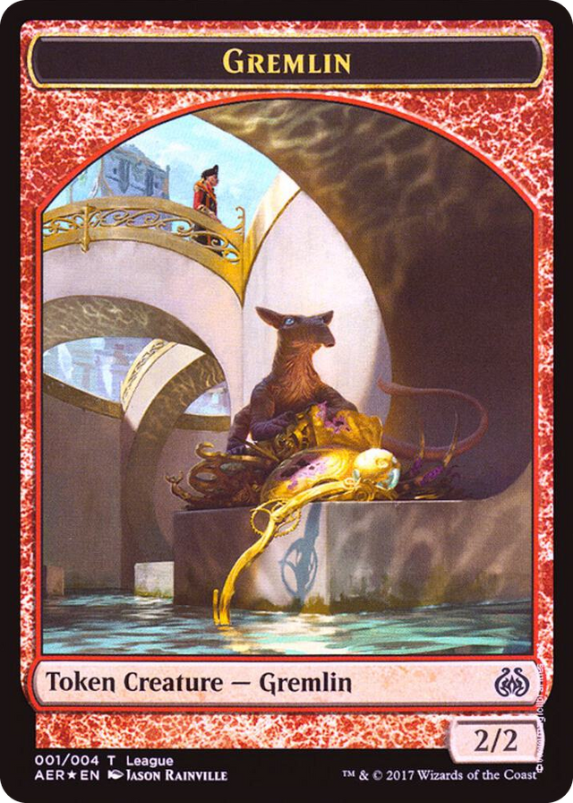 0001 Gremlin // Energy Reserve Double-Sided Token T League Promos