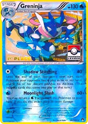 0040 Greninja - 40/122 (Pokemon League) [1st Place] Promo League & Championship Cards