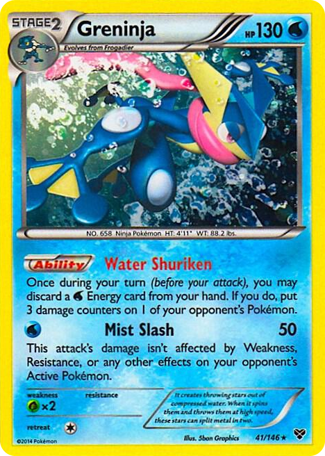 0041 Greninja - 41/146 (Cosmos Holo) Promo Blister Exclusives